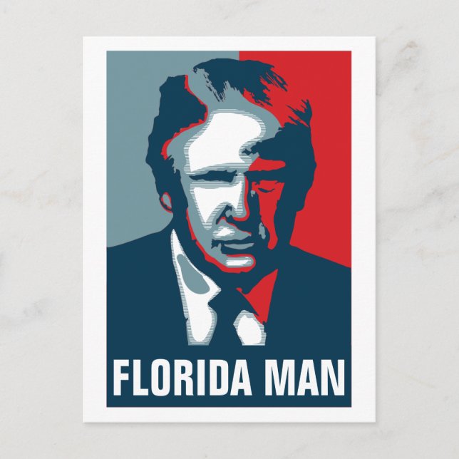 Carte Postale Donald Trump FLORIDA MAN (Devant)
