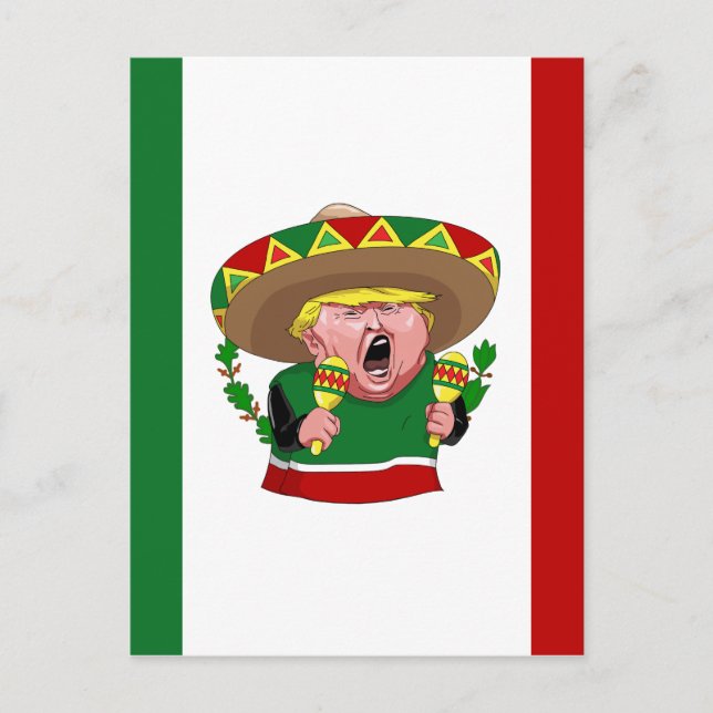 Carte Postale donald trump mexicain (Devant)