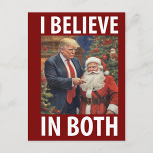 Carte Postale Donald Trump Noël Père Noël drôle