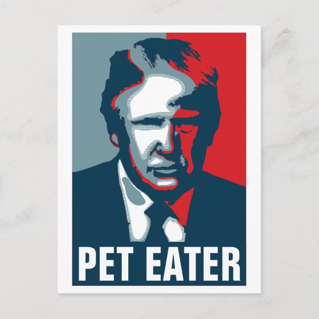 Carte Postale Donald Trump PET EATER (Devant)