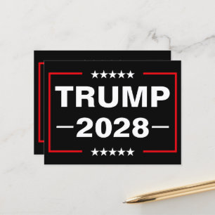 Carte Postale Donald Trump Président 2028