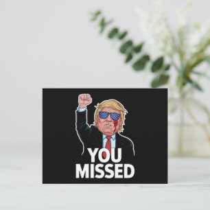 Carte Postale Donald Trump vous a manqué