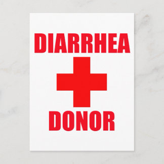 Carte Postale Donateur de Diarrhea
