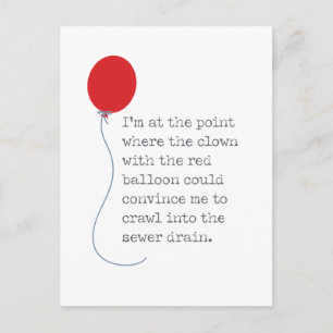 Carte Postale Donc, au cours de cette année, je vais suivre Clow