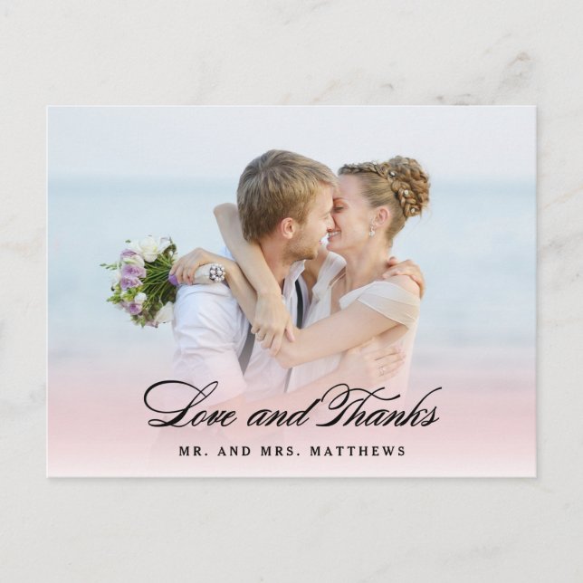 Carte Postale Donc en amour | Mariage Merci Photo (Devant)