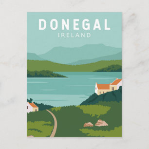 Carte Postale Donegal Irlande Retro Travel Art Vintage