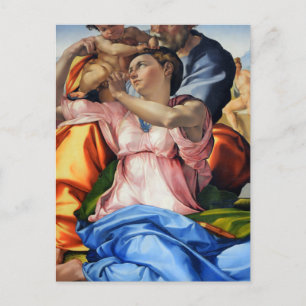 Carte Postale Doni Tondo, Doni Madona (détail), Michel-Ange, 15