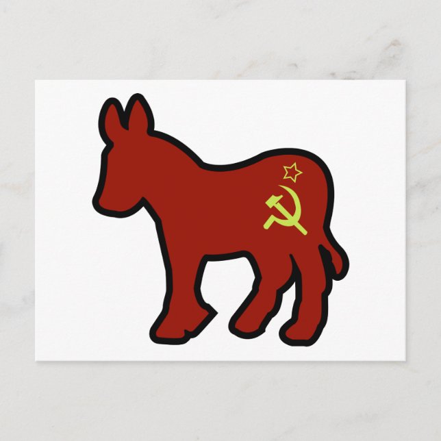 Carte Postale Donkey communiste (Devant)