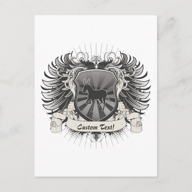 Carte Postale Donkey Crest (Devant)