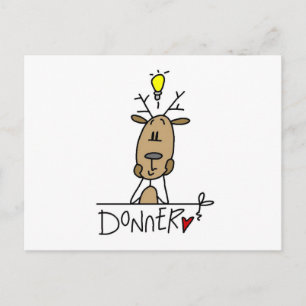 Carte Postale Donner Reindeer T-shirts et cadeaux
