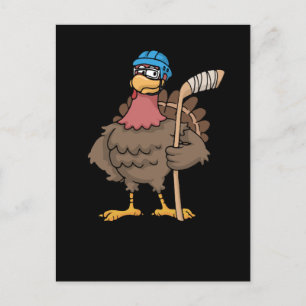 Carte Postale Dons de grâce Turquie de hockey sur glace cadeau T