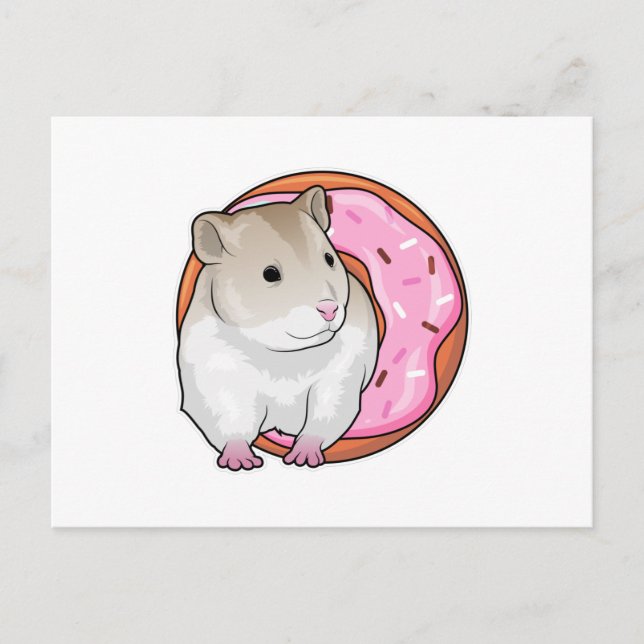 Carte Postale Donut de hamster (Devant)