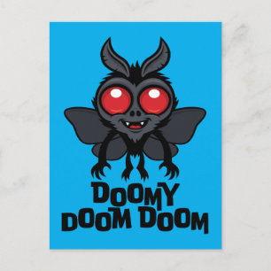 Carte Postale Doomy Doom Doom Mothman Cryptide Mignon