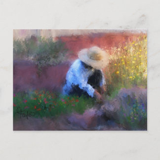 Carte postale d'or de lumières