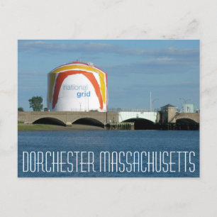 Carte Postale Dorchester Massachusetts "Boston Gas Tank"