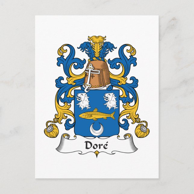 Carte Postale Dore Family Crest (Devant)