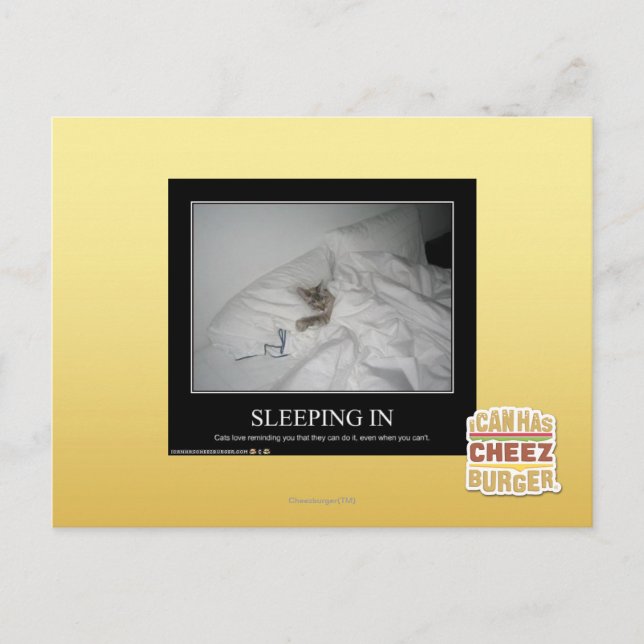 Carte Postale Dormir (Devant)