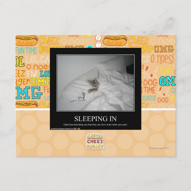 Carte Postale Dormir (Devant)