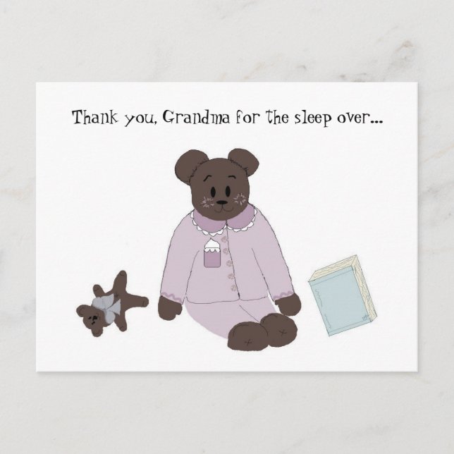 Carte Postale Dormir sur le Merci (Devant)