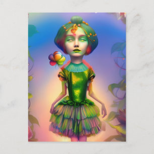 Carte Postale Dorothy comme un enfant de Lollipop AI généré art 