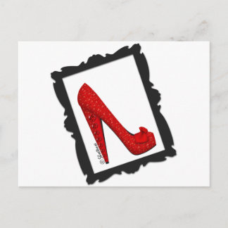Carte Postale Dorothy's Framed Ruby Red Heels