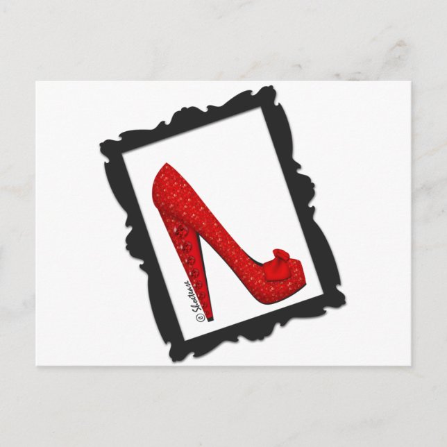 Carte Postale Dorothy's Framed Ruby Red Heels (Devant)