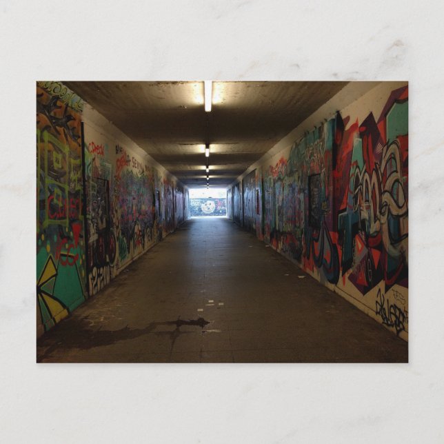 Carte Postale Dortmund U-Bahn Grafitti am Bahnhof (Devant)