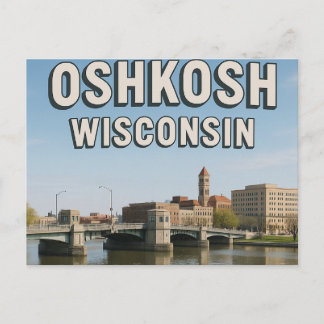 Carte postale d'Oshkosh Wisconsin