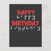 Dots en braille - Joyeux t-shirt Blind pour l'anni