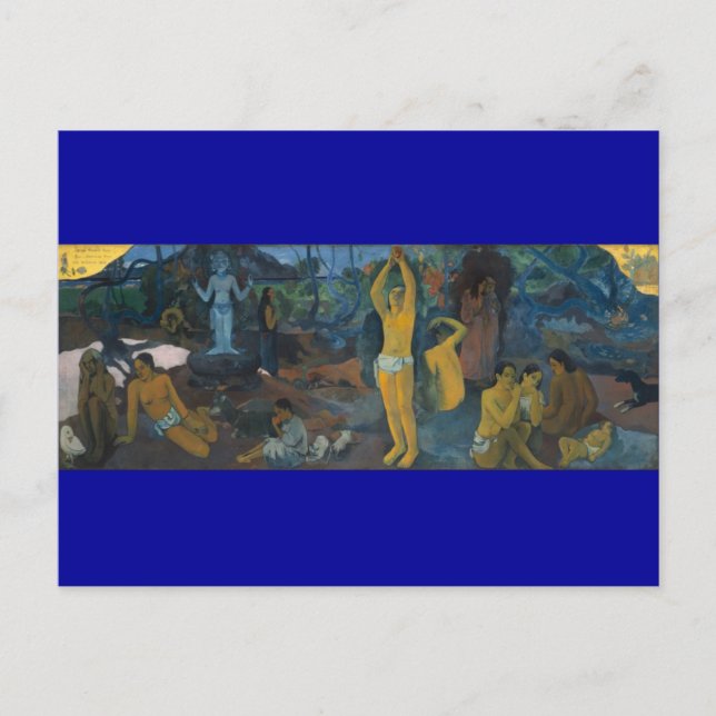 Carte postale 'D'où venons-nous ?' - Paul Gauguin (Devant)