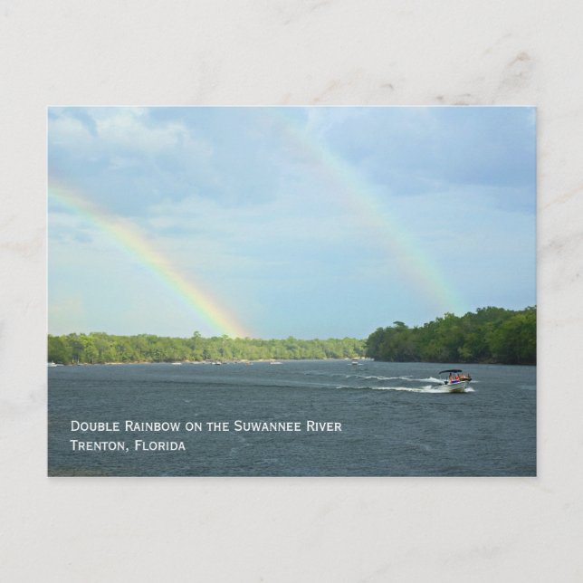 Carte postale double arc-en-ciel (Devant)