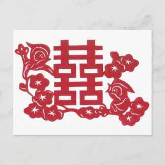 Carte Postale Double bonheur Oiseaux