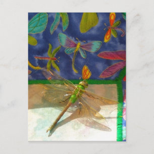 Carte Postale Double libellule