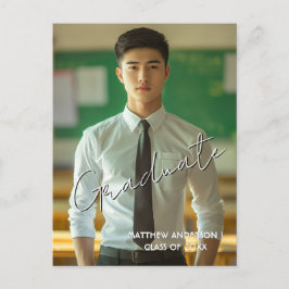 Carte postale double personnalisée avec photo pour