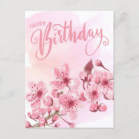 Douce Fleur de Cerisier Rose Sakura Anniversaire