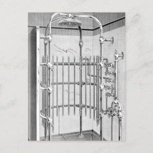 Carte Postale Douche de salle de bain avancée 1887