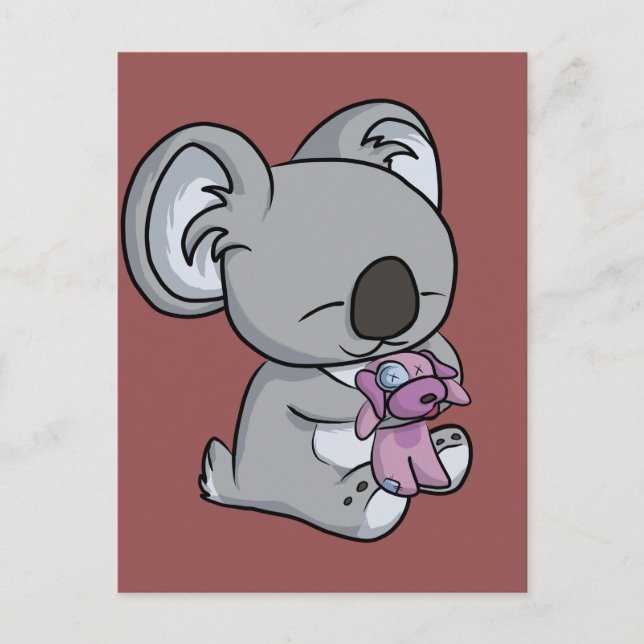 Carte Postale Doux Snuggles ! Koala (Devant)