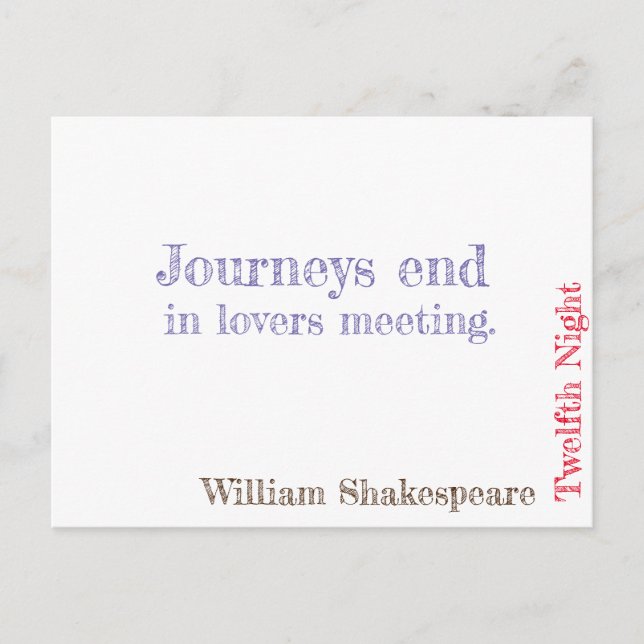 Carte Postale Douzième Nuit (Devant)