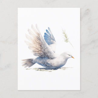 CARTE POSTALE DOVE, ESPRIT SAINT, PAIX, RUACH BRUIT DU CIEL