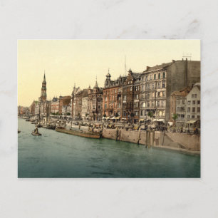 Carte Postale Dovenfleeth, Hambourg, Allemagne