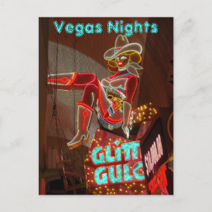 Carte Postale Downtown Las Vegas Nights