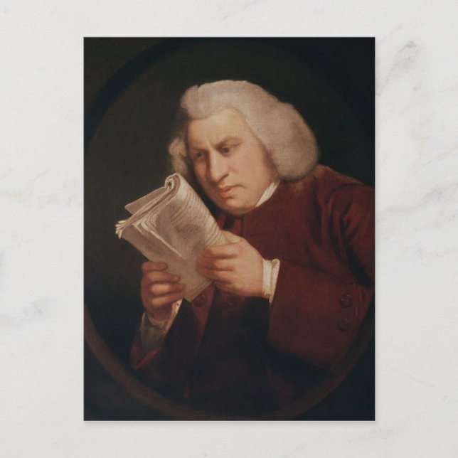 Carte Postale Dr Samuel Johnson 1775 (Devant)