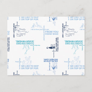 Carte Postale Dr Seuss   Motif de devis Fête des pères