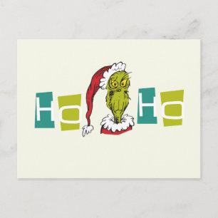 Carte Postale Dr. Seuss   The Grinch - Ho Ho Ho