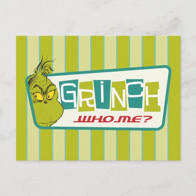 Carte Postale Dr Seuss | The Grinch - Qui ? (Devant)