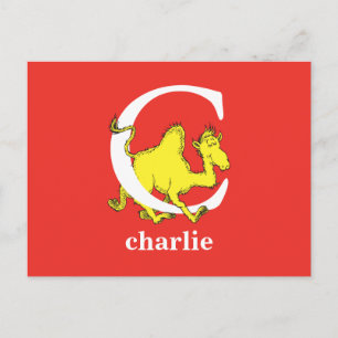 Carte Postale Dr Seuss's ABC : Letter C - White   Add Your Name