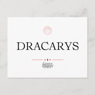 Carte Postale Dracarys
