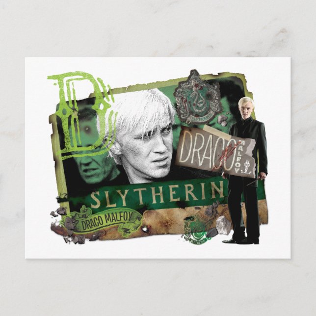 Carte Postale Draco Malfoy Collage 1 (Devant)