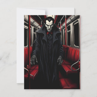 Carte Postale Dracula dans le métro