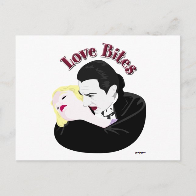 Carte Postale Dracula, morsures d'amour (Devant)